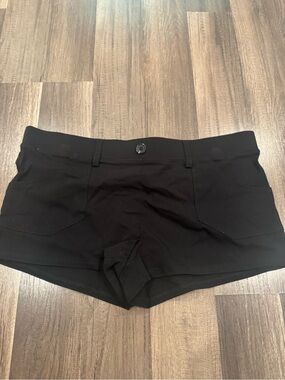 Black Women's Stretch Micro Shorts